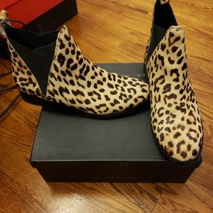 Leopard Aldo ankle boots